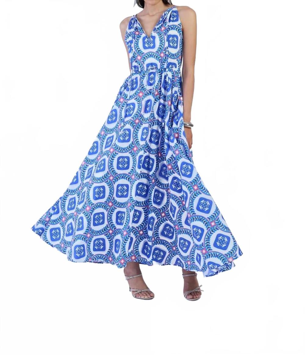 NEW BEYOND BY VERA marina palermo dress in sapphire